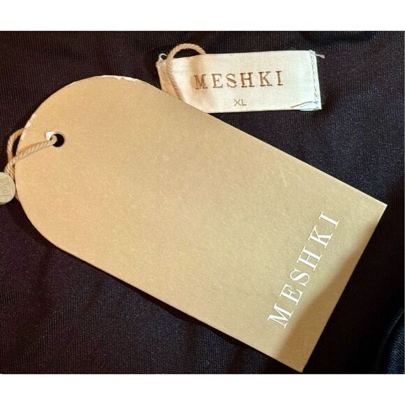 Meshki Margot One Shoulder Mid Cut Out Side Split Strap Women's Dress XL - Picture 13 of 14